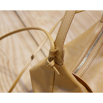 Li Ji | Original handmade genuine leather | Vintage waxed leather and personalized style saddle bag No. 1816 