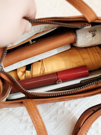 Li Ji | Original handmade genuine leather | Handmade vegetable tanned leather handbag No. 18346 