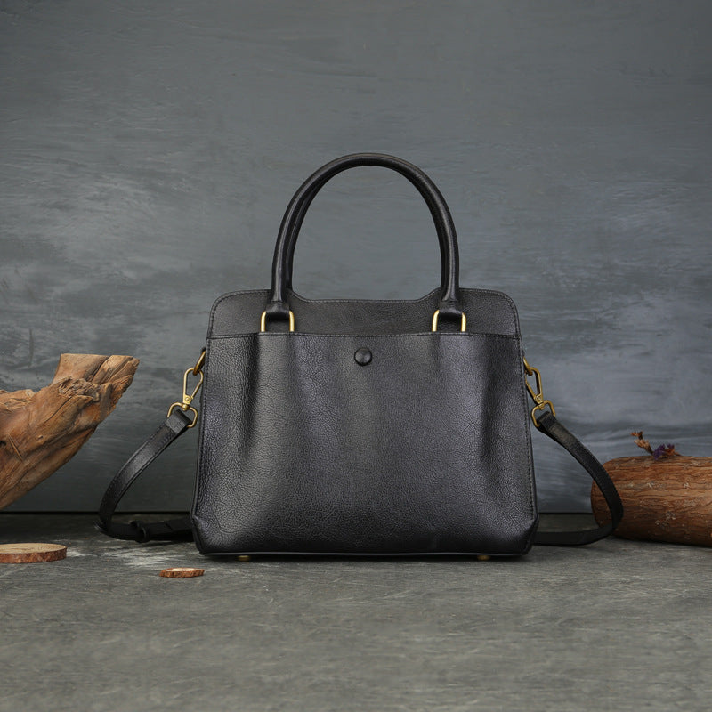 李記 | 原創手工真皮 | 復古百搭實用の手提包1888號