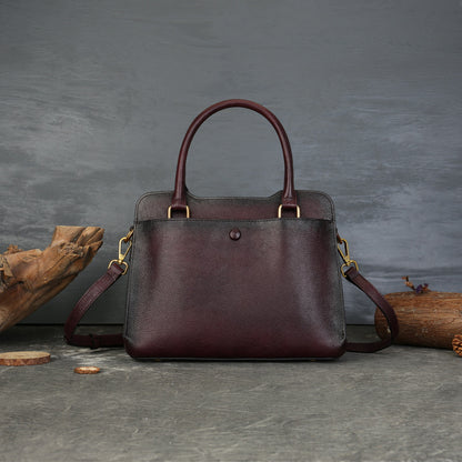 李記 | 原創手工真皮 | 復古百搭實用の手提包1888號