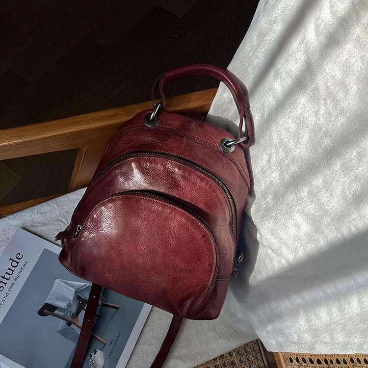 李記 | 原創手工真皮 | 超顯文藝感の日系小郵差包19171號