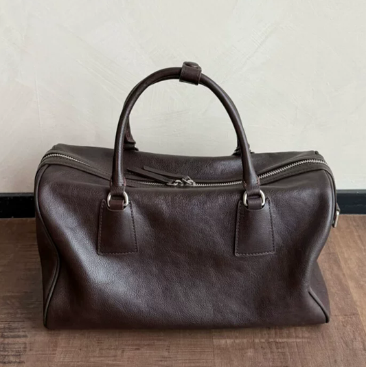 李記 | 原創手工真皮 | 頭層植鞣牛皮の波士頓枕頭包aan319號