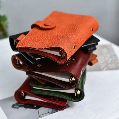 李記 | 原創手工真皮 | 可替換內頁のA6活頁日記本lsA6號