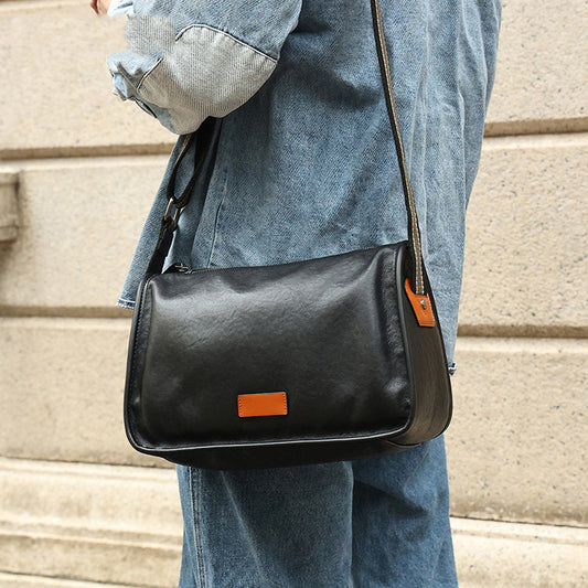 李記 | 原創手工真皮 | 韓版상休閒 街頭運動斜垮包6365號