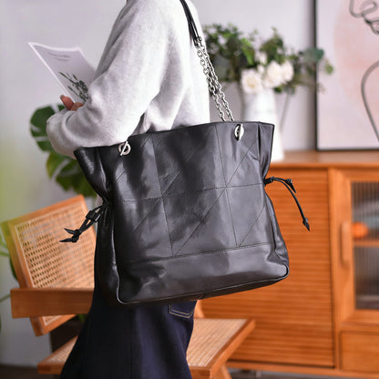 李記 | 原創手工真皮 | 輕奢高質感の菱格鏈條包ls898號