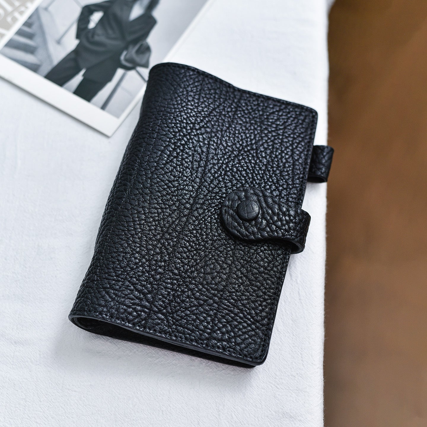 李記 | 原創手工真皮 | 可替換內頁のA6活頁日記本lsA6號