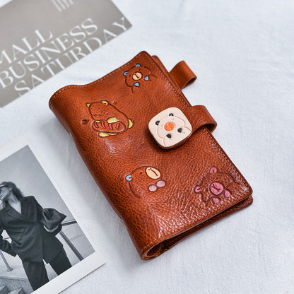 李記 | 原創手工真皮 | 可替換內頁のA6活頁日記本lsA6號