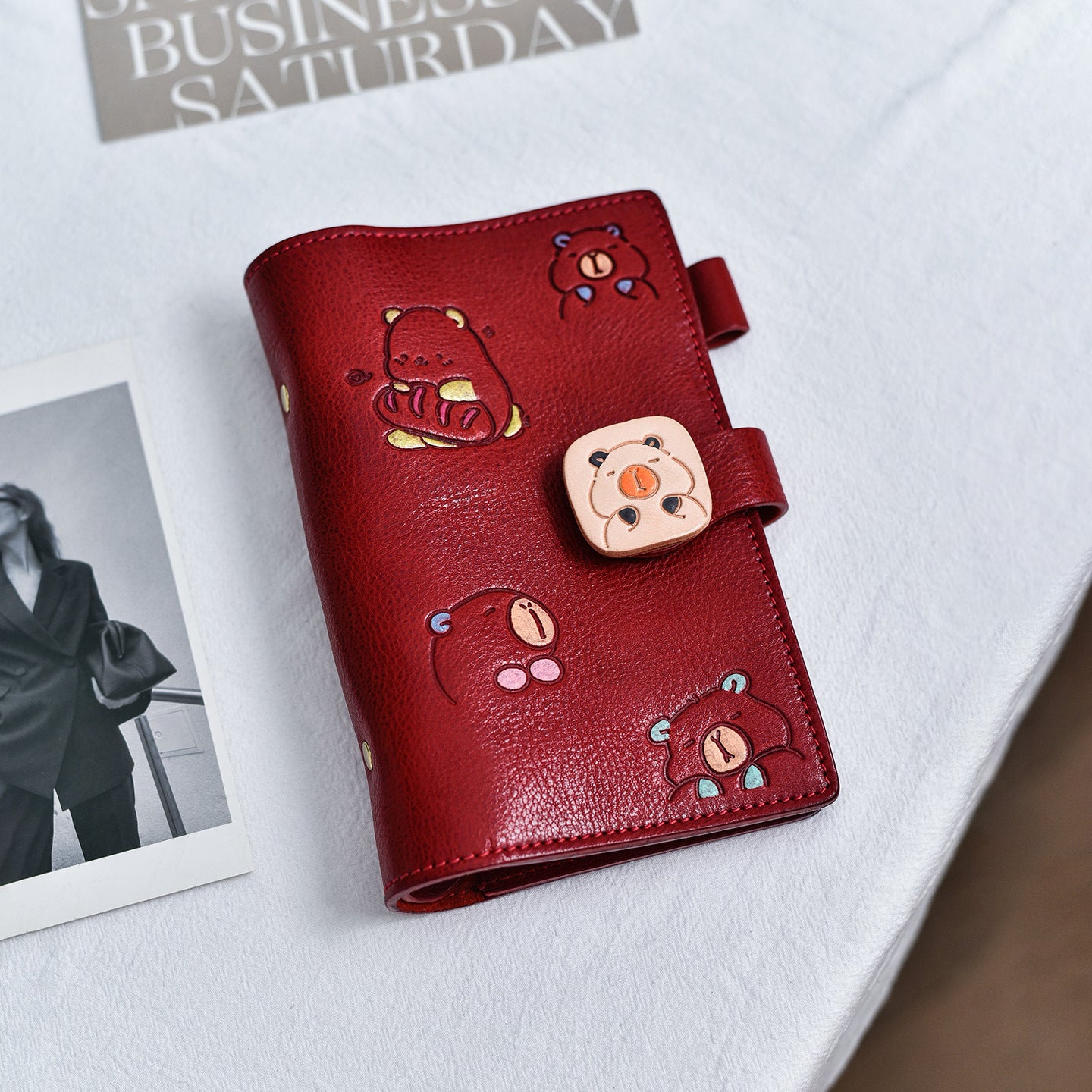 李記 | 原創手工真皮 | 可替換內頁のA6活頁日記本lsA6號