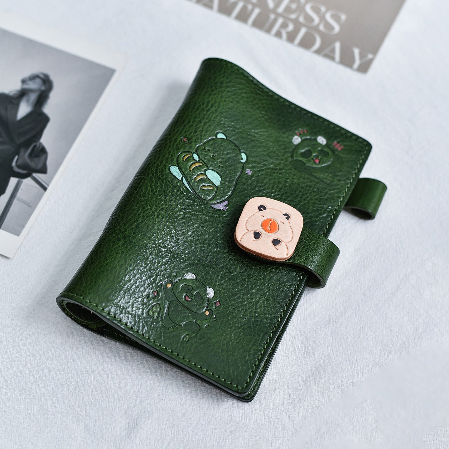 李記 | 原創手工真皮 | 可替換內頁のA6活頁日記本lsA6號