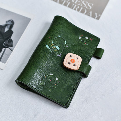 李記 | 原創手工真皮 | 可替換內頁のA6活頁日記本lsA6號