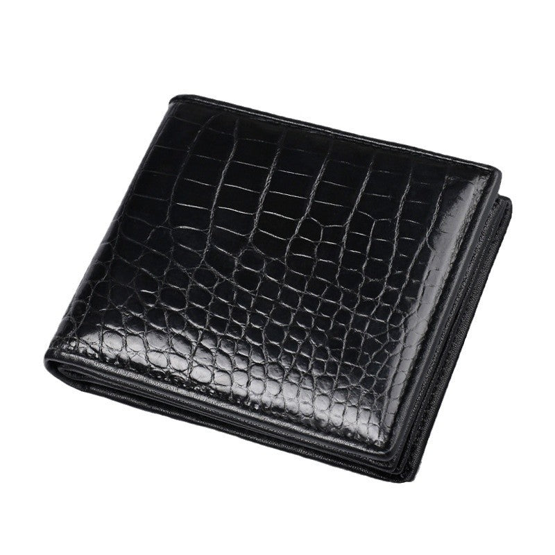 李記 | 原創手工真皮 | 鱷魚皮ジ短款小錢夾2009B號