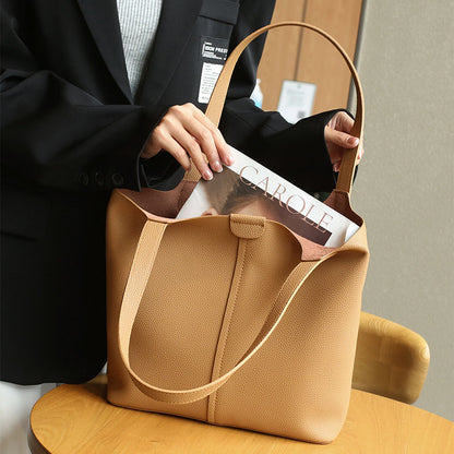 李記 | 原創手工真皮 | 彰顯自我バ拎出氣質の大氣托特包9230號