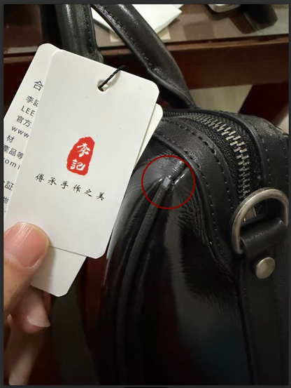 李記 | 原創手工真皮 | 義大利馬油皮の手提包A8321號