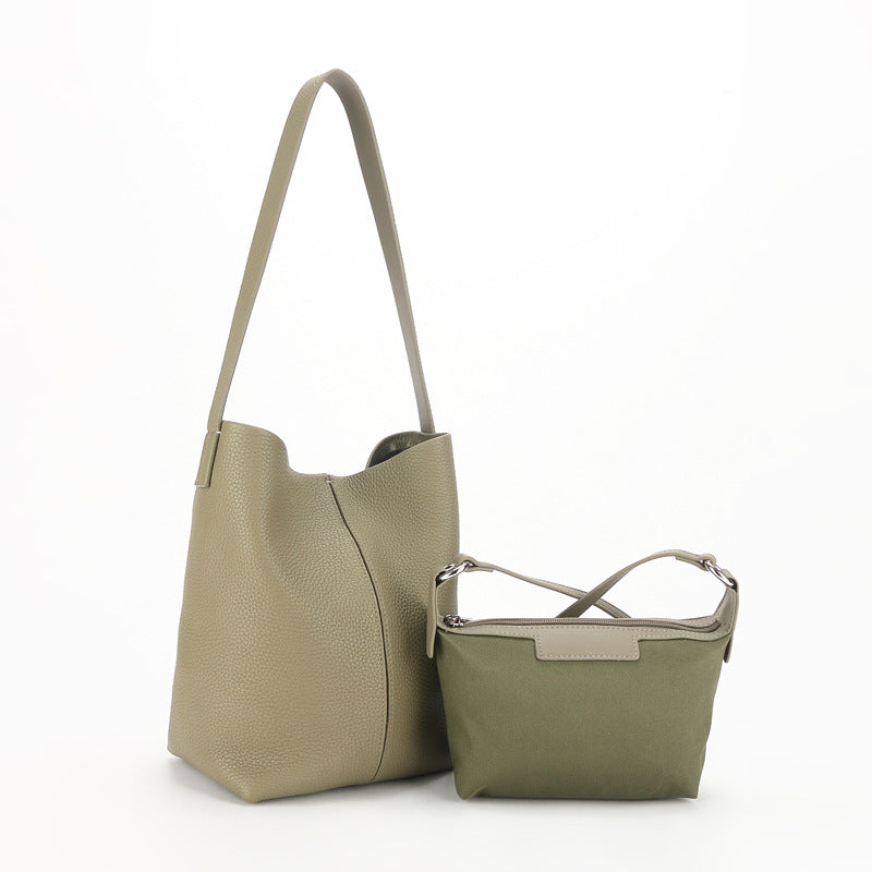 李記 | 原創手工真皮 | 耐装性が簡潔設計いて托特包2027號