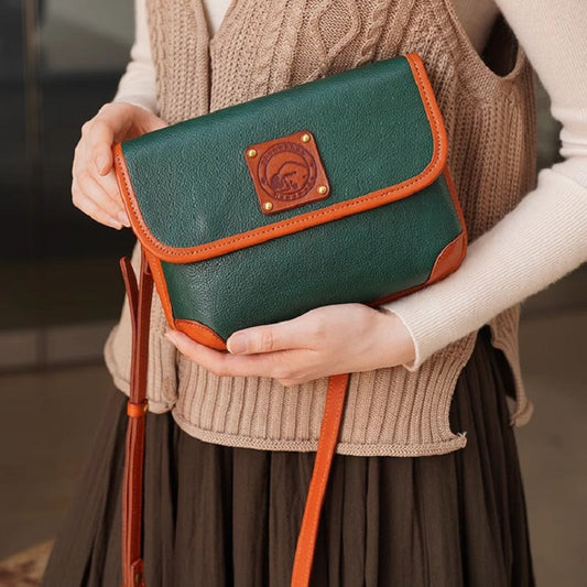 Li Ji | Original handmade genuine leather | Japanese genuine leather products, hand-touched heart side backpack No. 21029