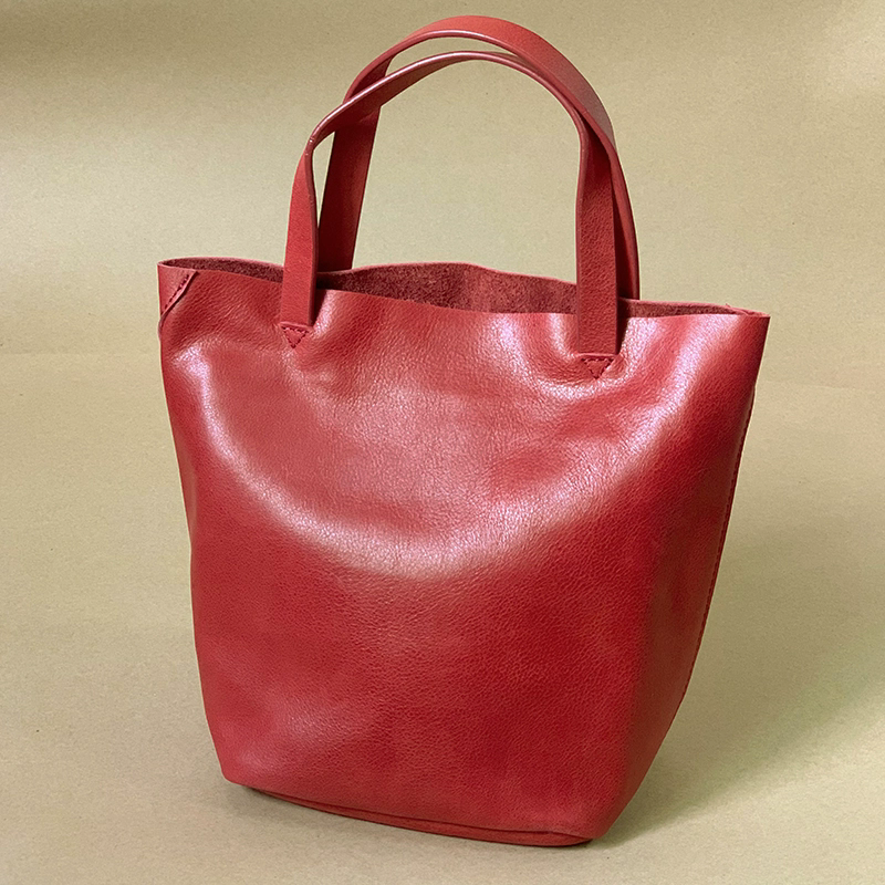 李記 | 原創手工真皮 | 日系い簡約風格の軟皮手提包21092號