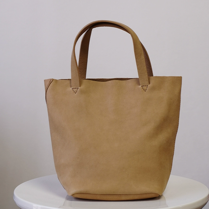 李記 | 原創手工真皮 | 日系い簡約風格の軟皮手提包21092號