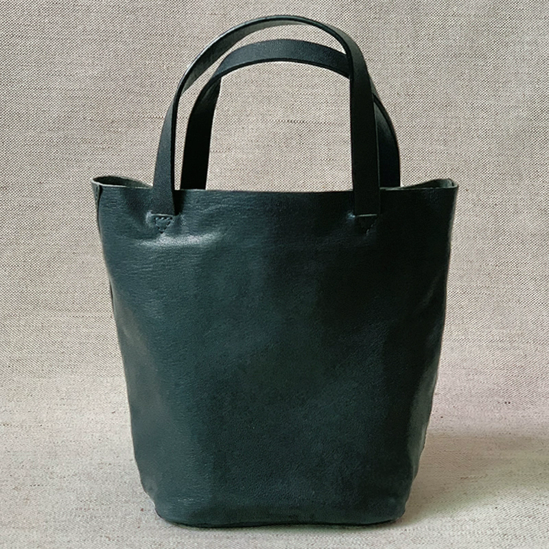 李記 | 原創手工真皮 | 日系い簡約風格の軟皮手提包21092號