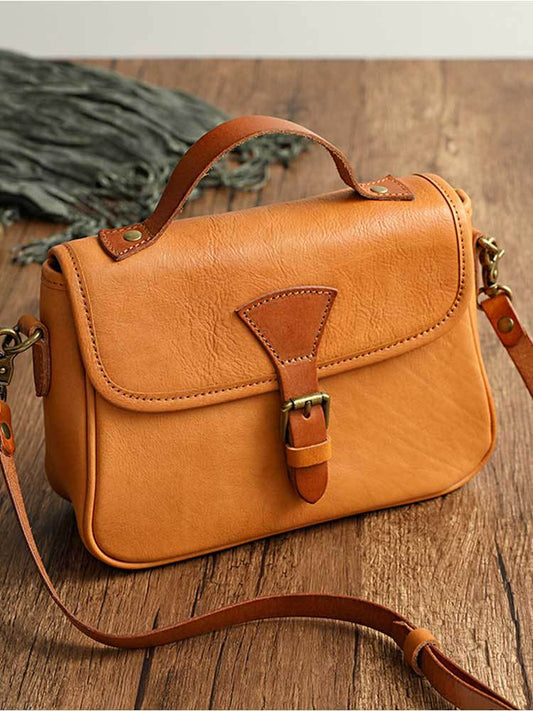 李記 | 原創手工真皮 | 韓版 植鞣革 質感 郵差包21170號