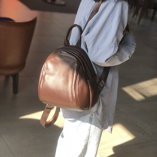 李記 | 原創手工真皮 | 韓版が簡約後背包22005號