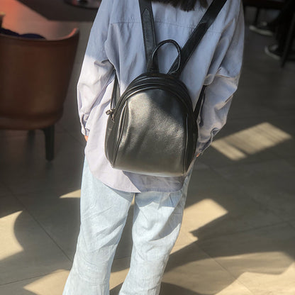 李記 | 原創手工真皮 | 韓版が簡約後背包22005號