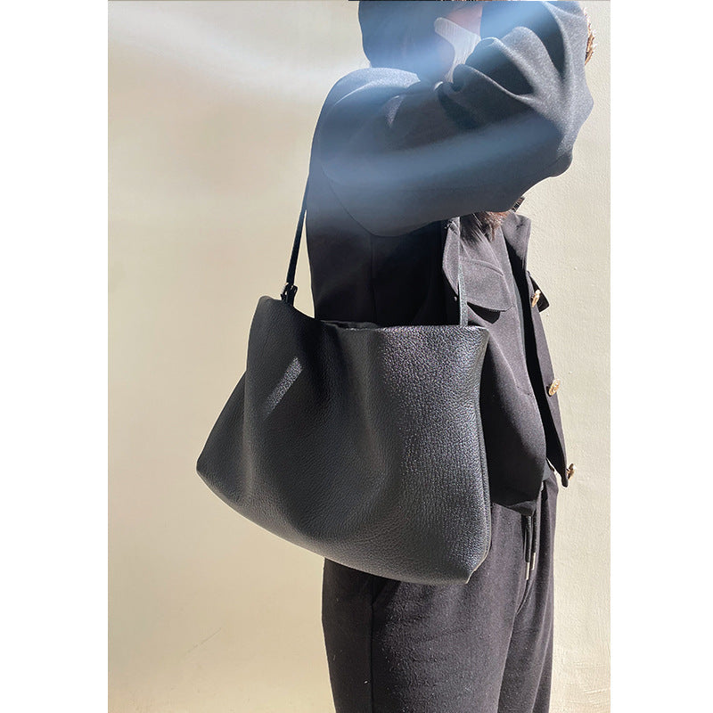 李記 | 原創手工真皮 | 優美な気質を褶皺腋下包2206號