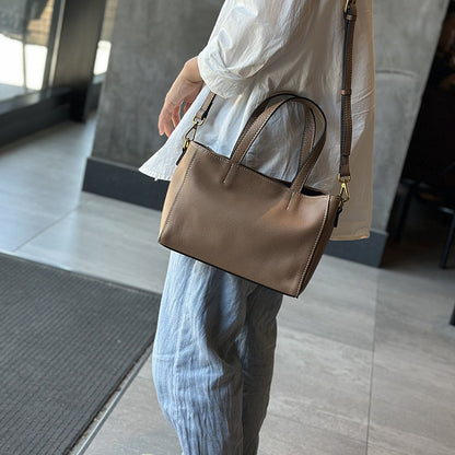 李記 | 原創手工真皮 | 復古ドリ軟牛皮の簡約側背包23017號