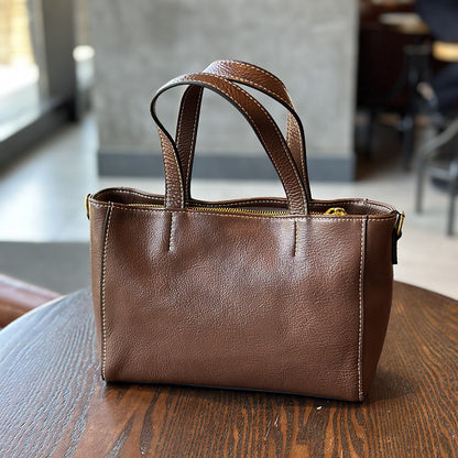 李記 | 原創手工真皮 | 復古ドリ軟牛皮の簡約側背包23017號