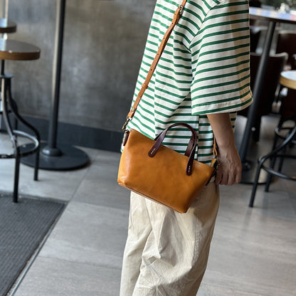 李記 | 原創手工真皮 | 精選を牛皮し植鞣革と迷你手提包23021號