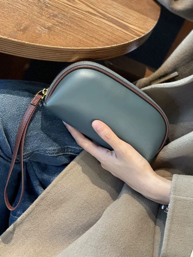 李記 | 原創手工真皮 | 可放手機大鈔の手拿包2325s號