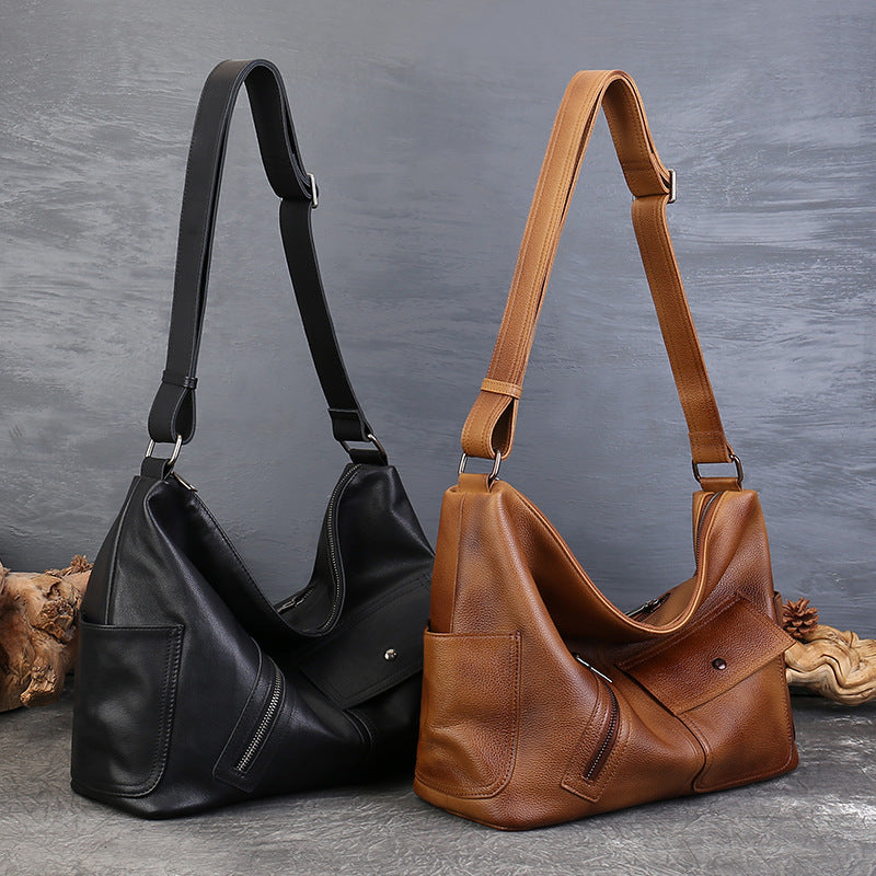 李記 | 原創手工真皮 | 經典款~歐美復古肩唄包2365號