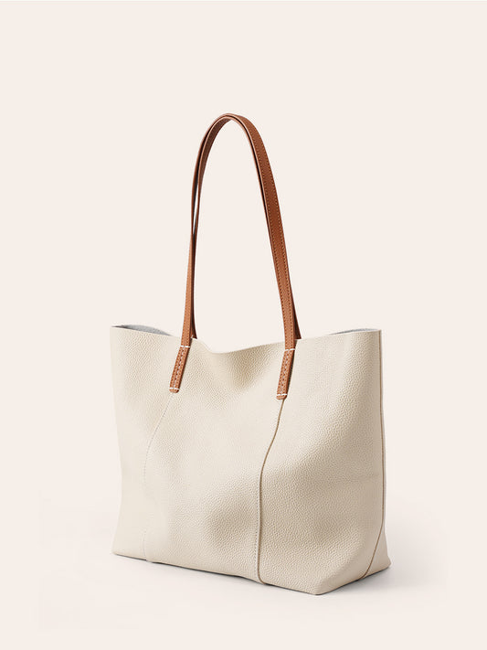 Li Ji |. กระเป๋าหนังแท้แฮนด์เมด |. กระเป๋าโท้ตลำลองสไตล์ยุโรปและอเมริกา หมายเลข 2378