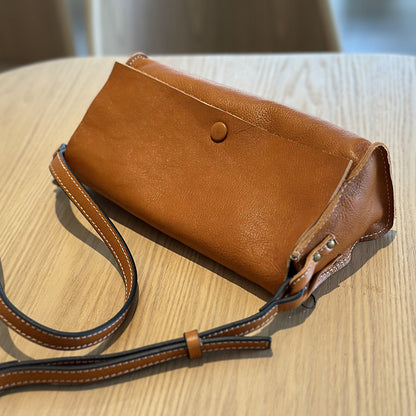 李記 | 原創手工真皮 | 韓版 頭層樹膏皮 小方包24008號