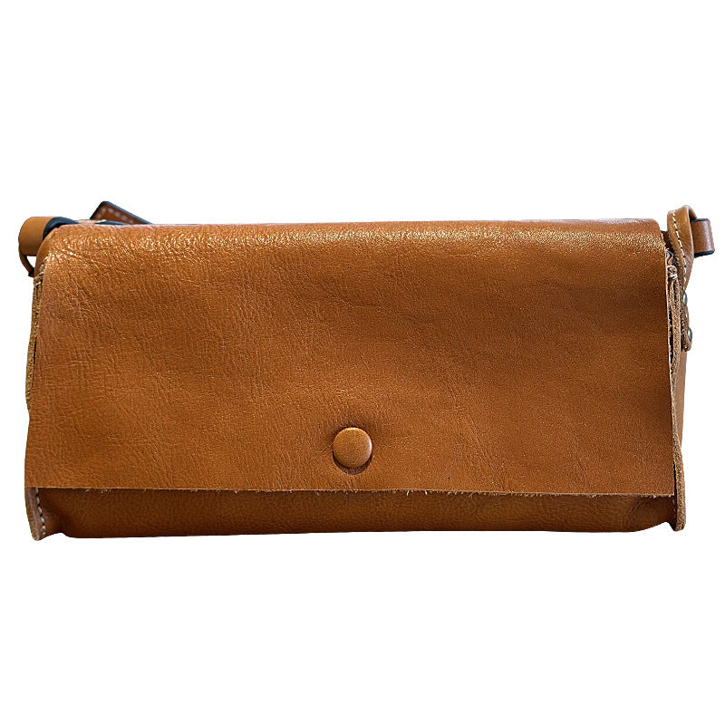 李記 | 原創手工真皮 | 韓版 頭層樹膏皮 小方包24008號