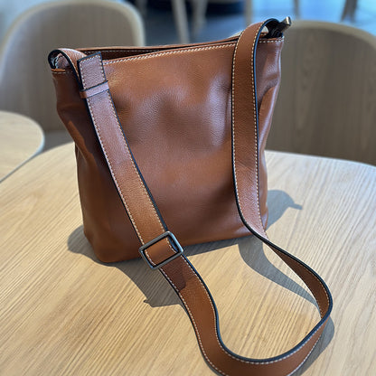 Li Ji |. กระเป๋าสะพายหนังนุ่มลำลองสไตล์ญี่ปุ่น No.24011 