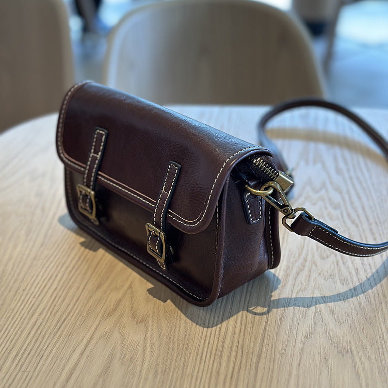 李記 | 原創手工真皮 | 日系經典い植鞣皮で小方包24025號