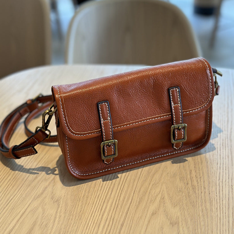 李記 | 原創手工真皮 | 日系經典い植鞣皮で小方包24025號