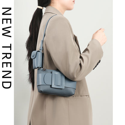 李記 | 原創手工真皮 | 優雅い弧の人気で腋下包2462號