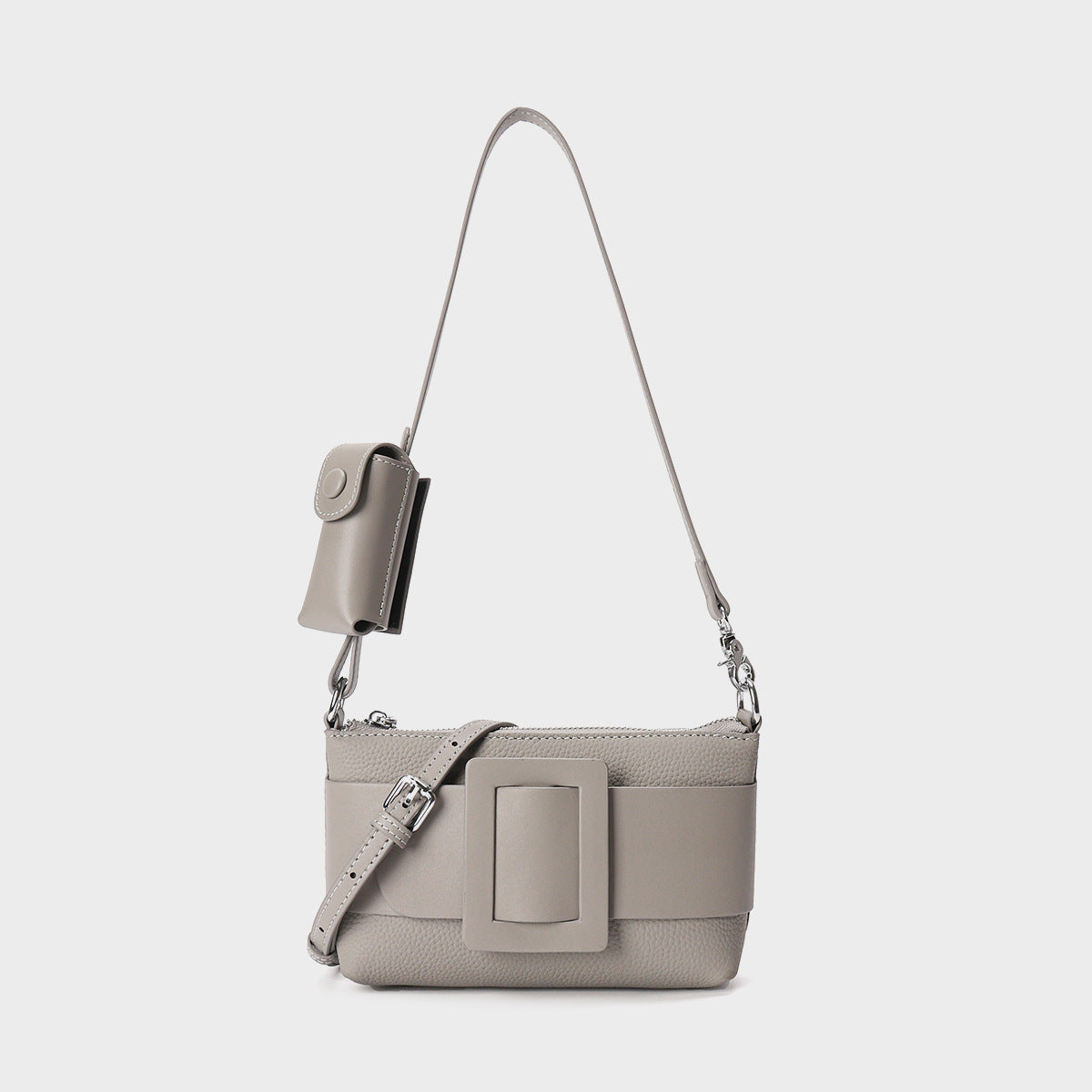 李記 | 原創手工真皮 | 優雅い弧の人気で腋下包2462號