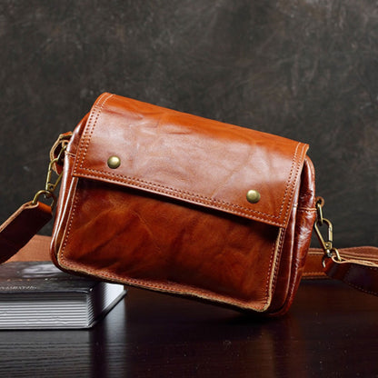 李記 | 原創手工真皮 | 韓版が手作業で街頭斜唄包24D46號