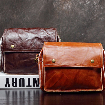 李記 | 原創手工真皮 | 韓版が手作業で街頭斜唄包24D46號