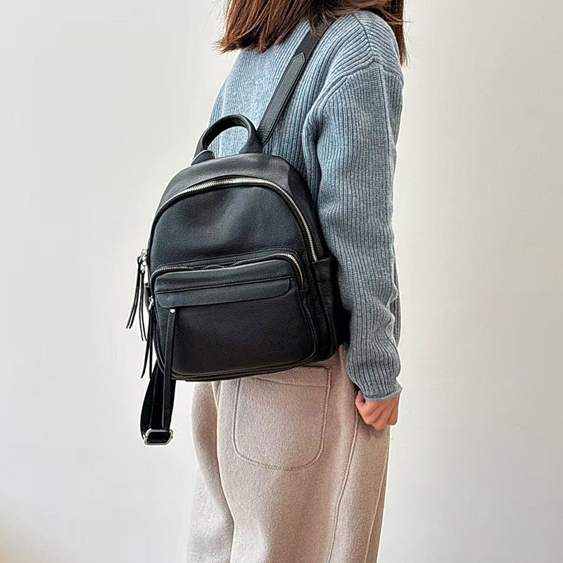 李記 | 原創手工真皮 | 經典~大容量多隔層差旅後背包250008號