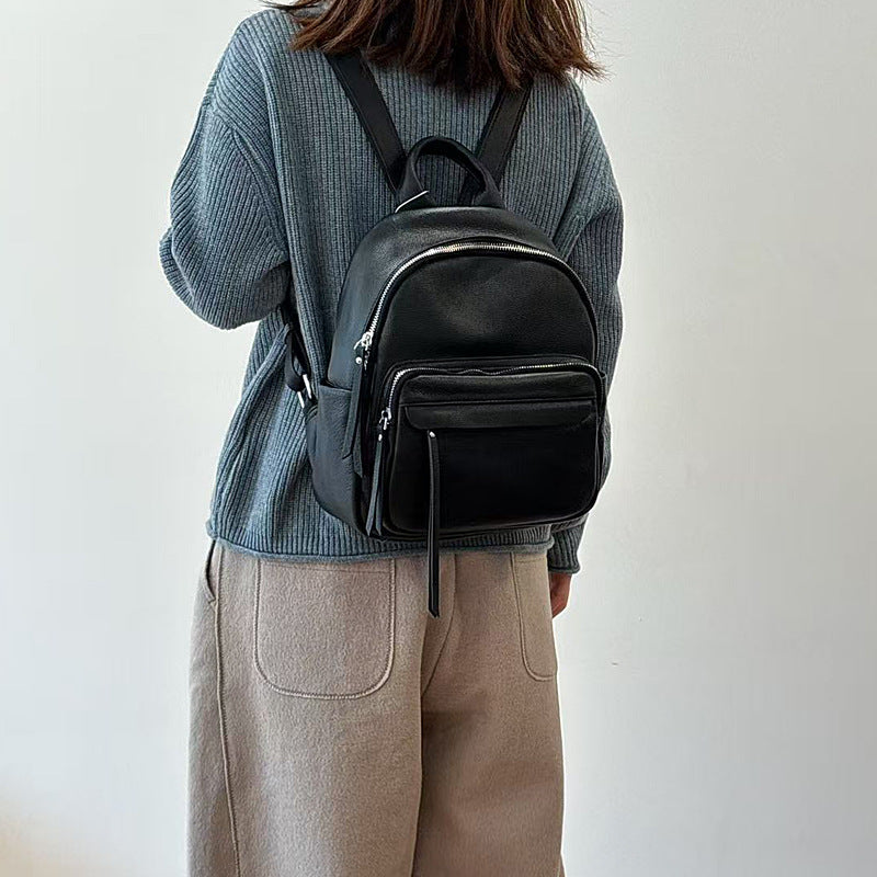 李記 | 原創手工真皮 | 經典~大容量多隔層差旅後背包250008號