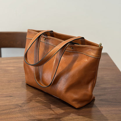李記 | 原創手工真皮 | 輕便四季用で大容量托特包25001號