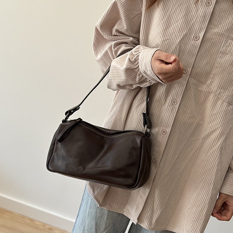 李記 | 原創手工真皮 | 輕便實用が手拎肩背包25003號