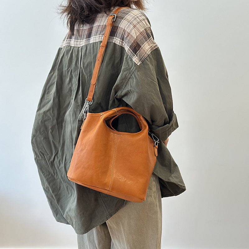 李記 | 原創手工真皮 | 樹膏牛革シ輕復古手提包250190號