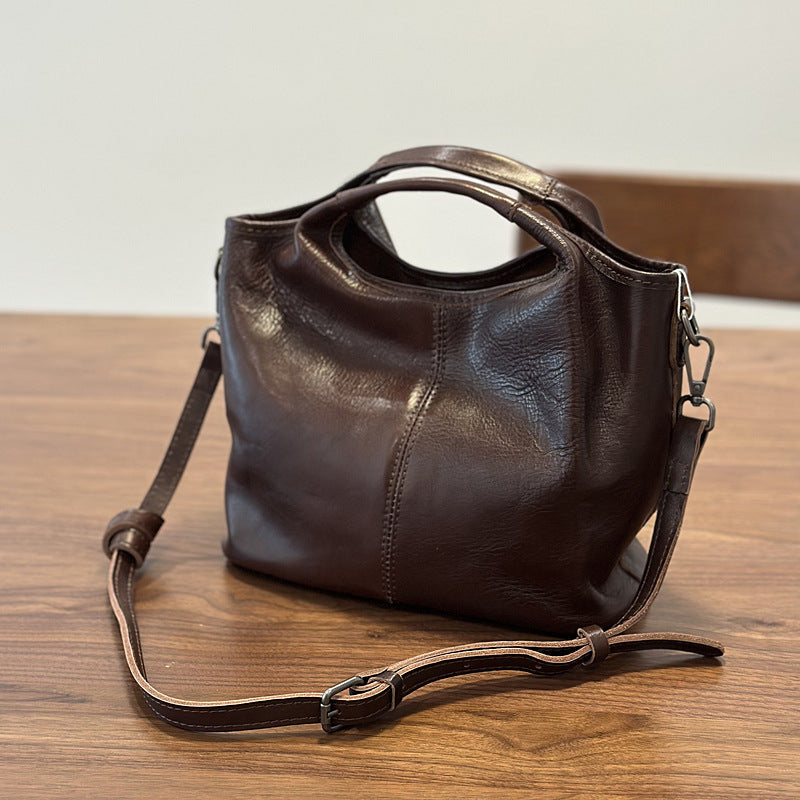 李記 | 原創手工真皮 | 樹膏牛革シ輕復古手提包250190號