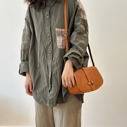 李記 | 原創手工真皮 | 百搭質感シ高級感バ斜唄包25020號