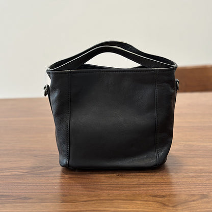 李記 | 原創手工真皮 | 簡約手提い菜籃子包25021號