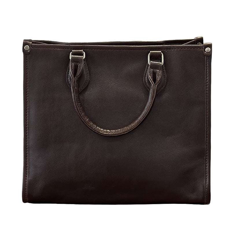 李記 | 原創手工真皮 | 日系復古の氣質商務通勤包25022號